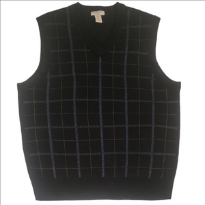 Dockers V-Neck Black and Blue Sweater Vest
